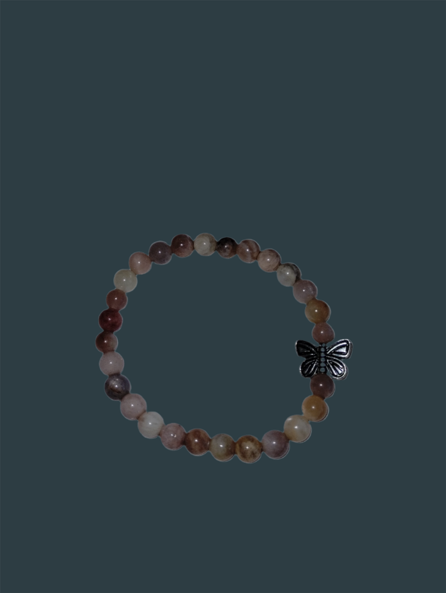 Sunstone and Butterfly Bracelet