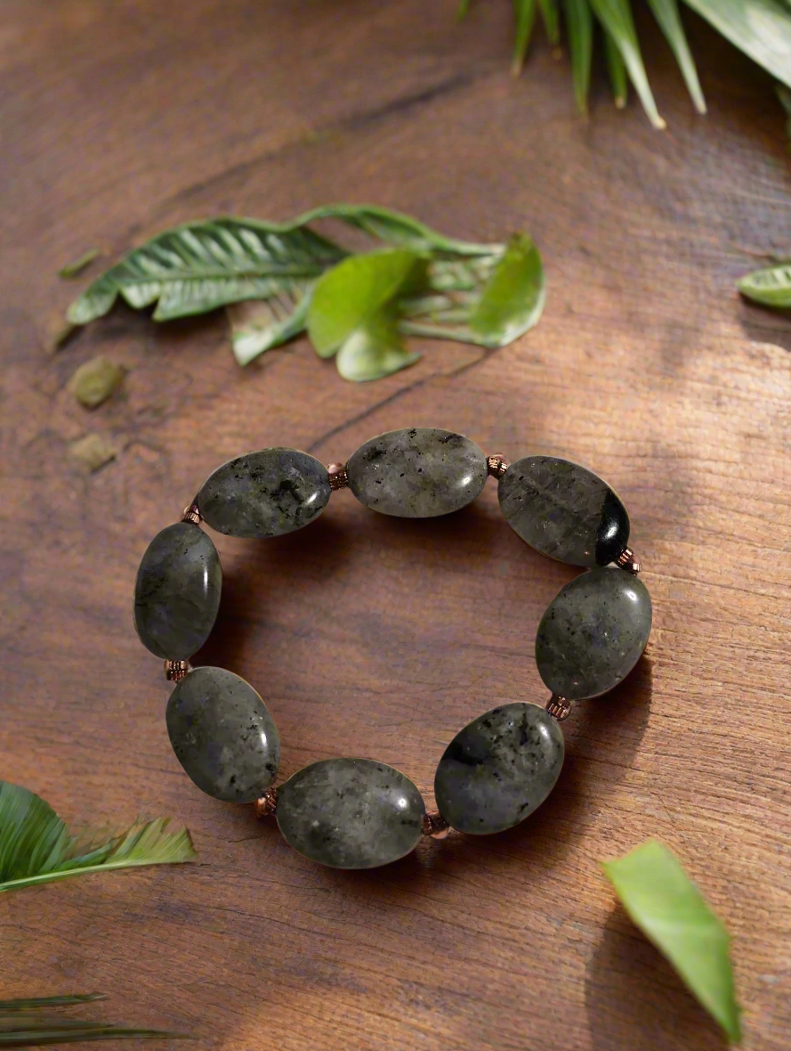 Labradorite and Copper Bracelet