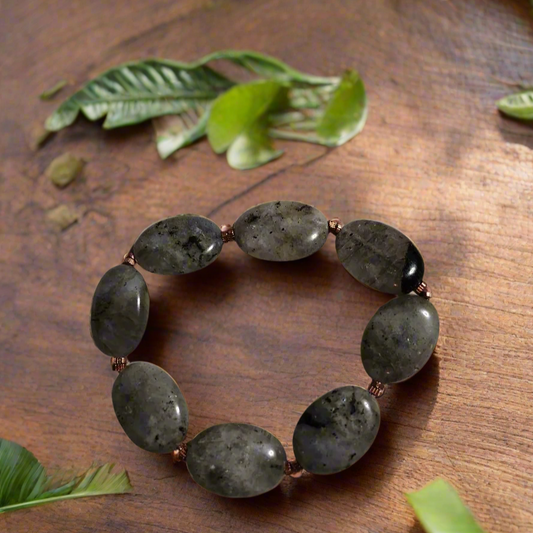 Labradorite and Copper Bracelet