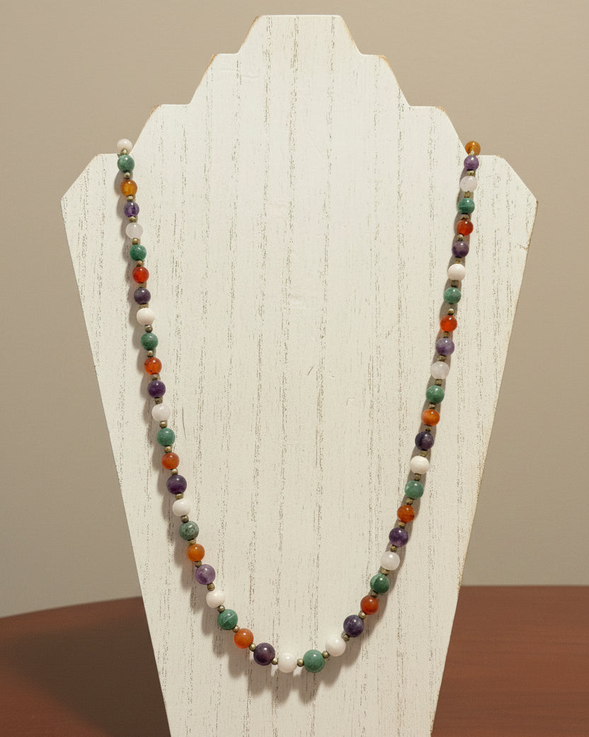 Mixed Semi-Precious Gemstone Necklace