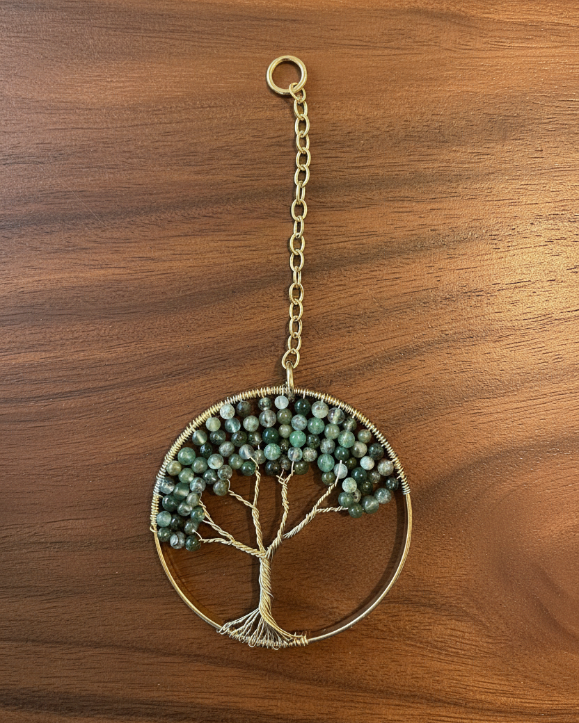 Fancy Jasper Tree of Life – 3-Inch Window or Wall Hanging