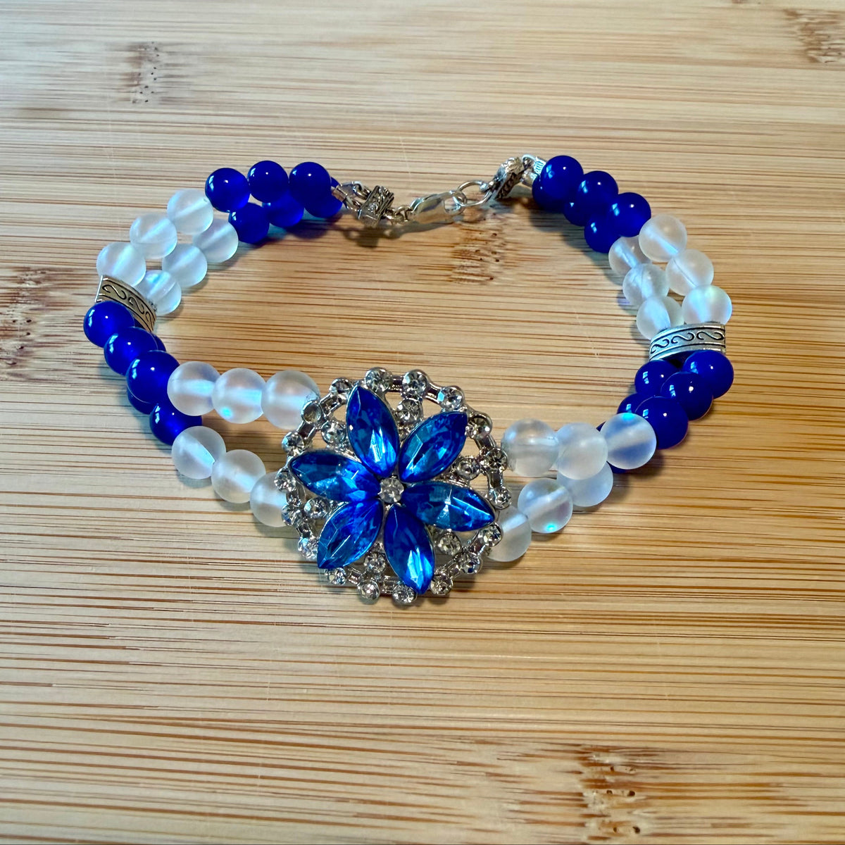 Blue Aventurine and Opalite Bracelet