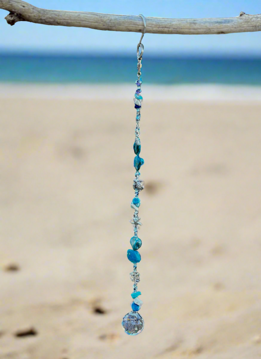 Blue Nautical/Beach Themed Suncatcher