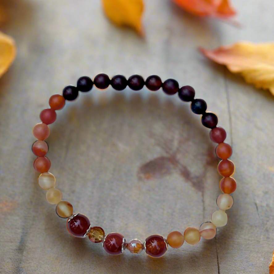 Amber Agate Bracelet