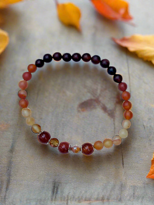 Amber Agate Bracelet