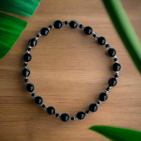 Banded Black Agate Bracelet