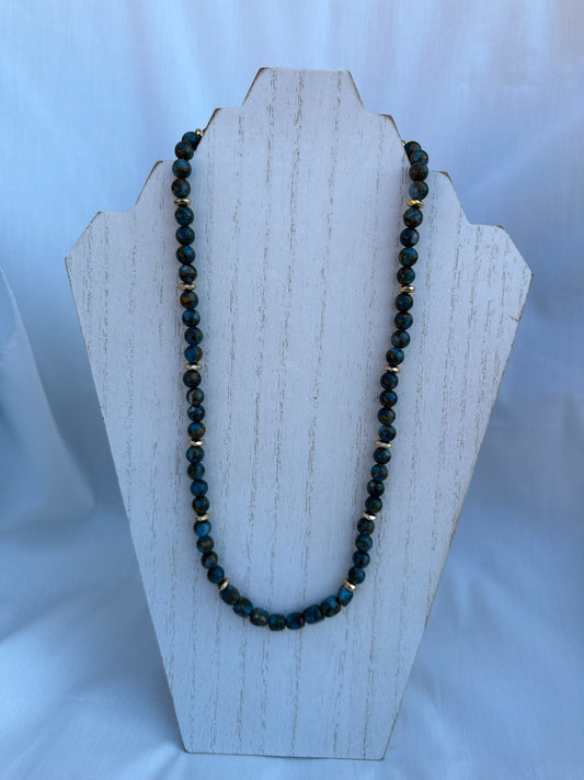 Impression Jasper and Hematite Jewelry Set