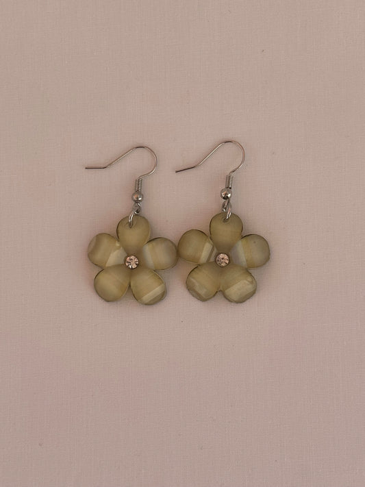 Yellow Flower Earrings