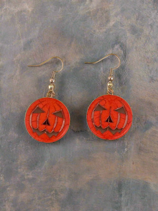 Halloween Pumpkin Earrings 🎃