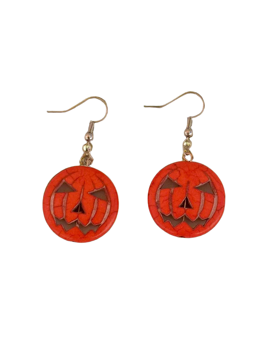 Halloween Pumpkin Earrings 🎃