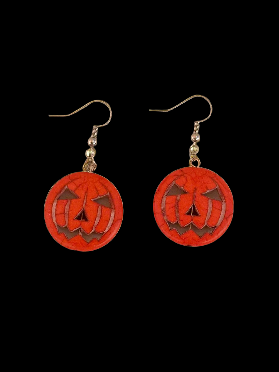 Halloween Pumpkin Earrings 🎃