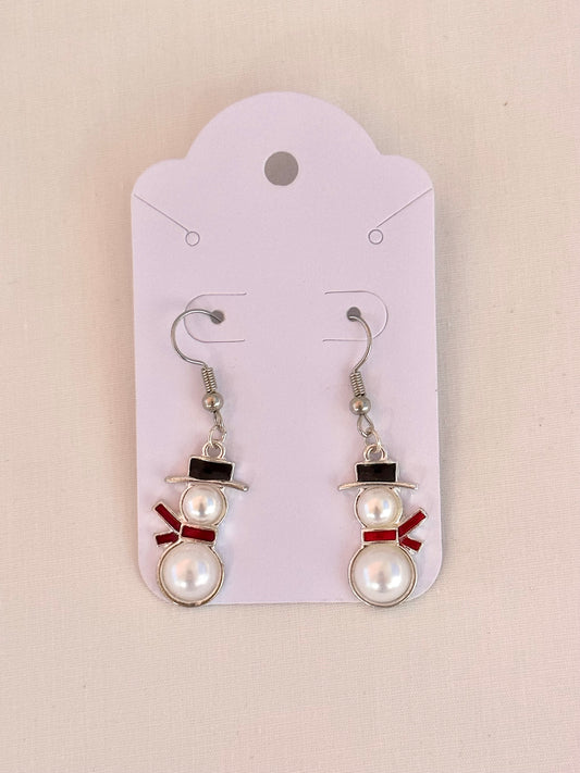 Snowman Earrings
