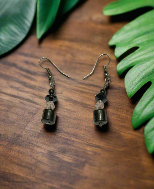Gray Hematite Earrings