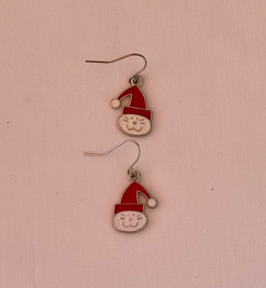 Christmas Cat Earrings