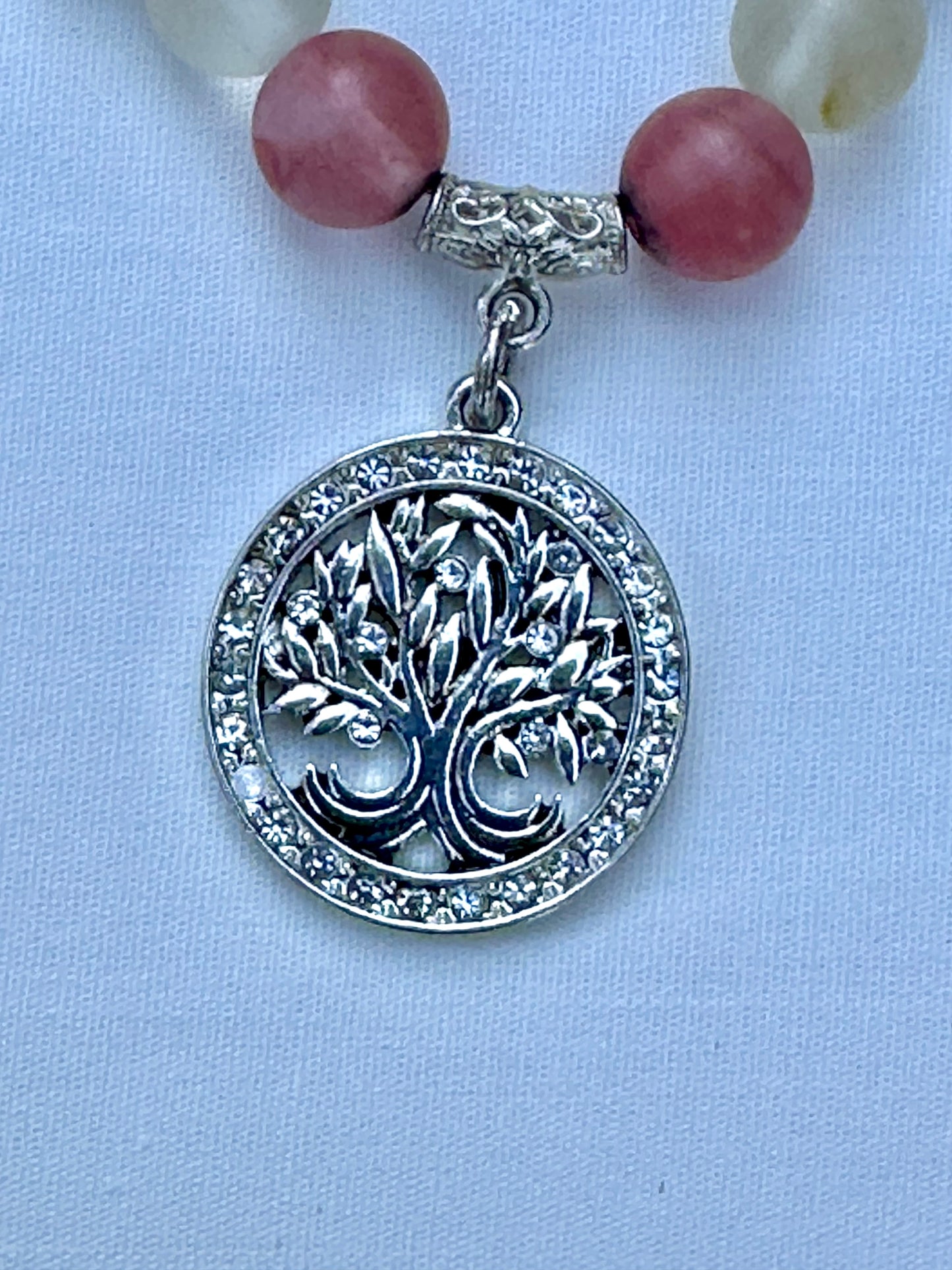 Cherry Quartz Necklace with Matching Bracelet