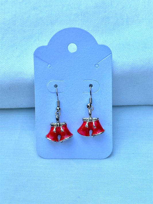 Red Bell Shaped Earrings