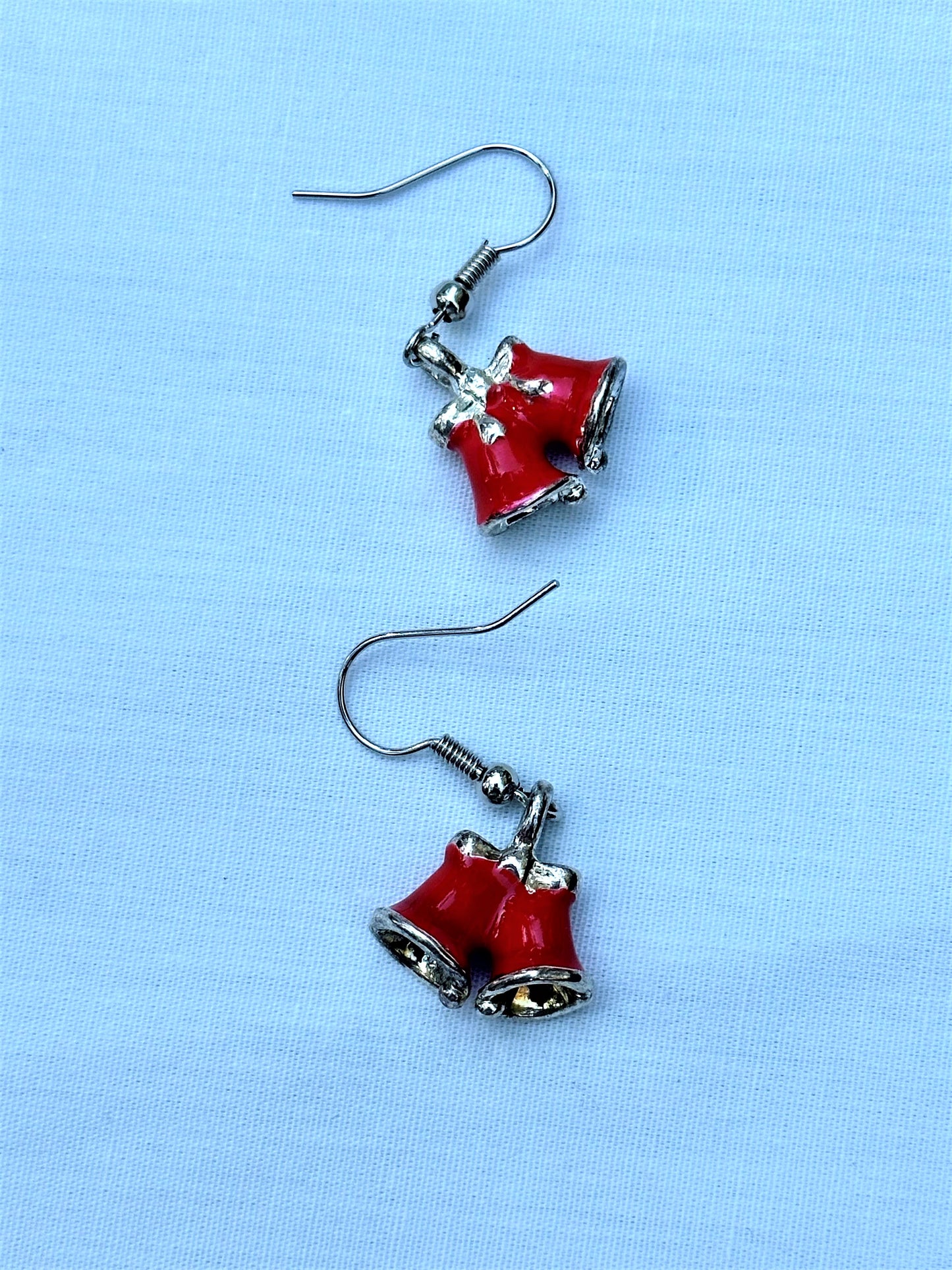 Red Christmas Bell Earrings