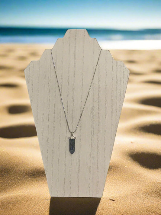 Sodalite Point Pendant Necklace