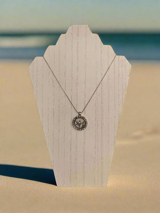Starfish and Shell Locket Necklace