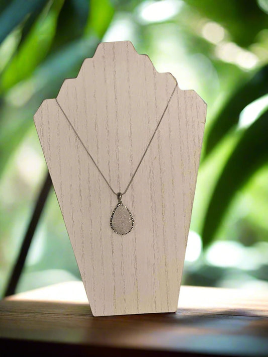 White Quartz Pendant Necklace