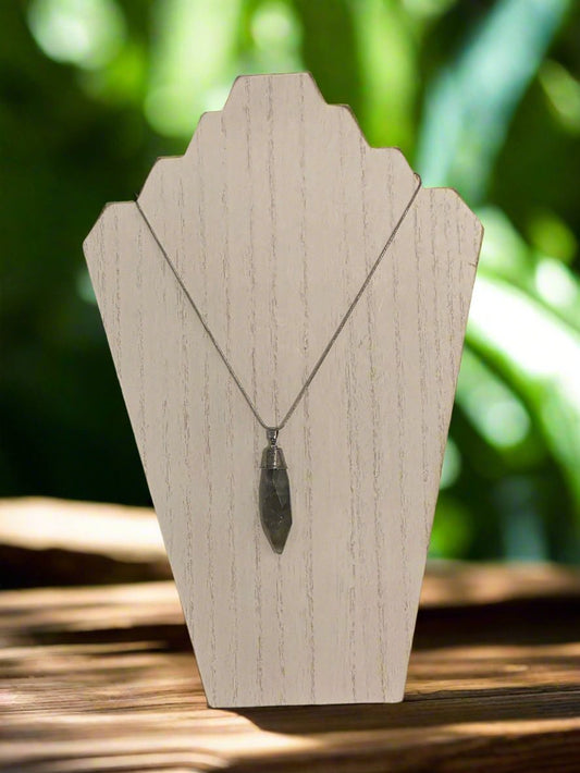 Labradorite Point Pendant Necklace