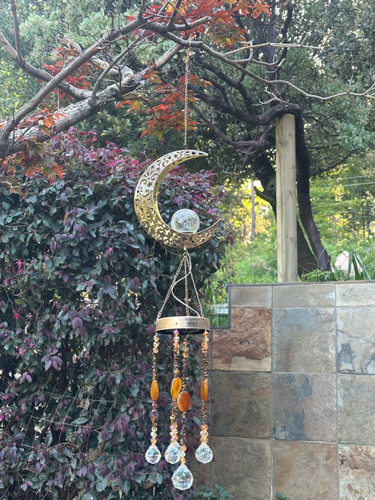 Solar Moon Suncatcher Mobile