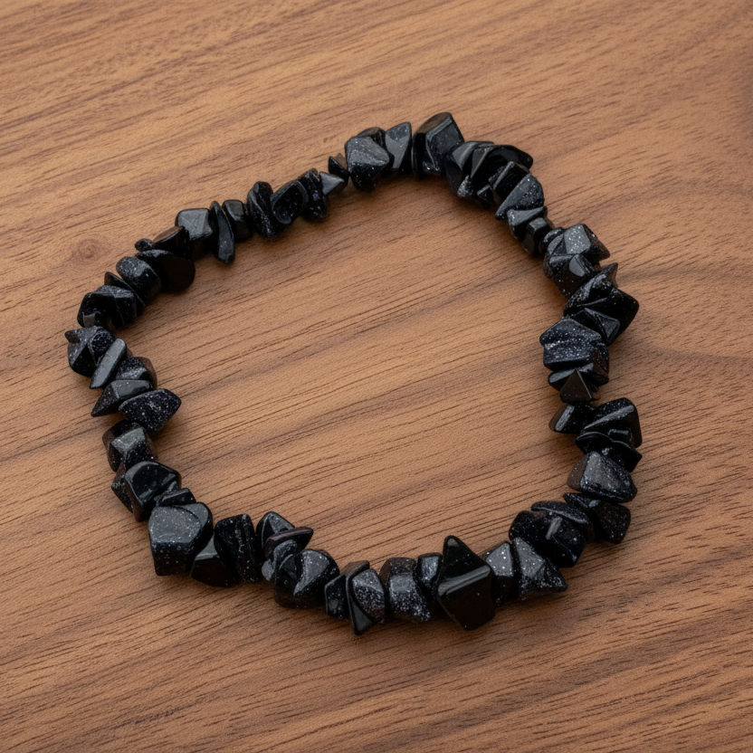 Blue Sandstone Chip Bracelet