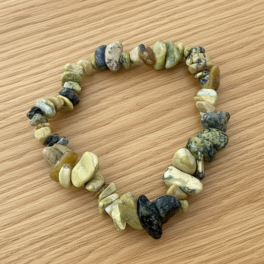 Yellow Turquoise Chip Stone Bracelet