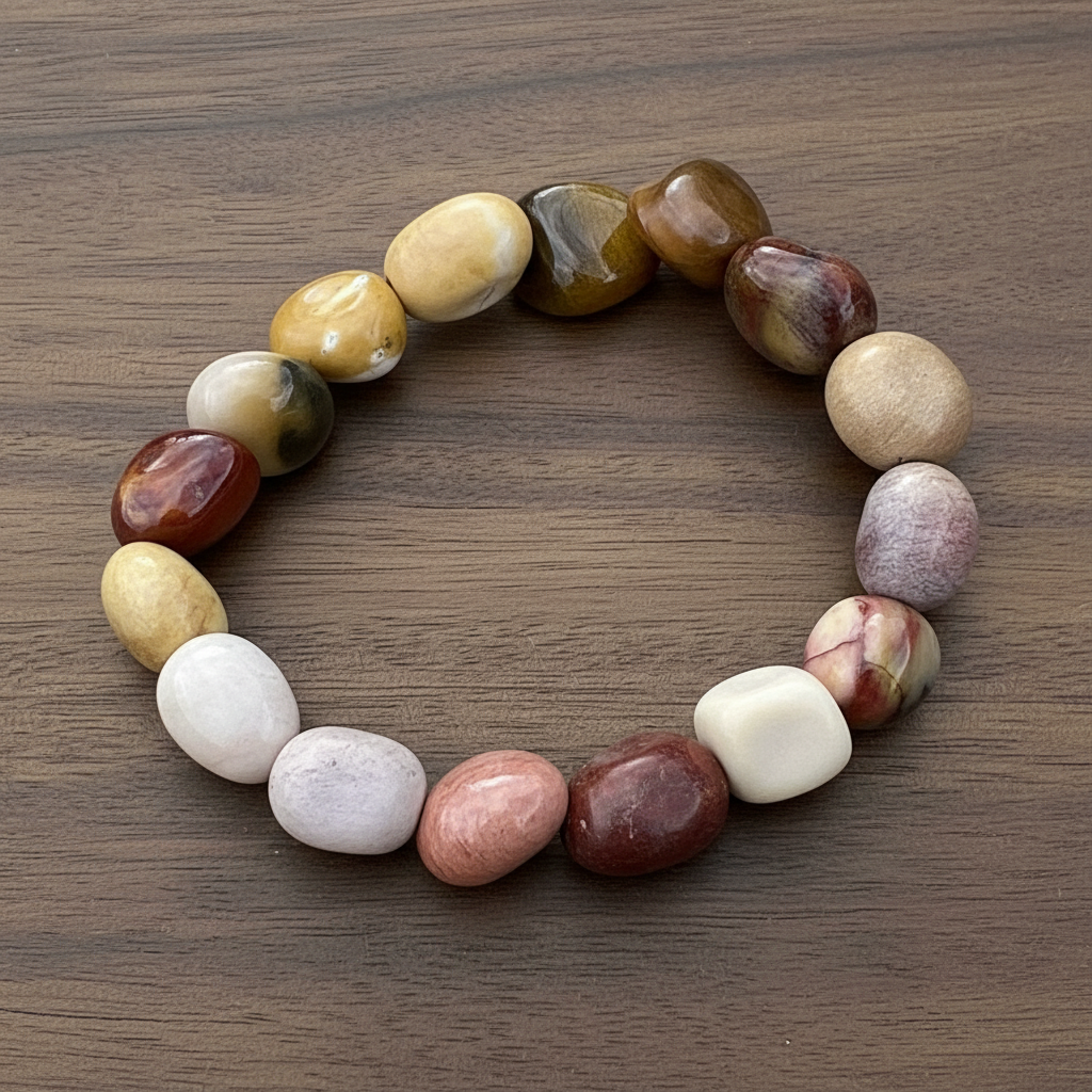 Mookaite Chunk Bead Bracelet