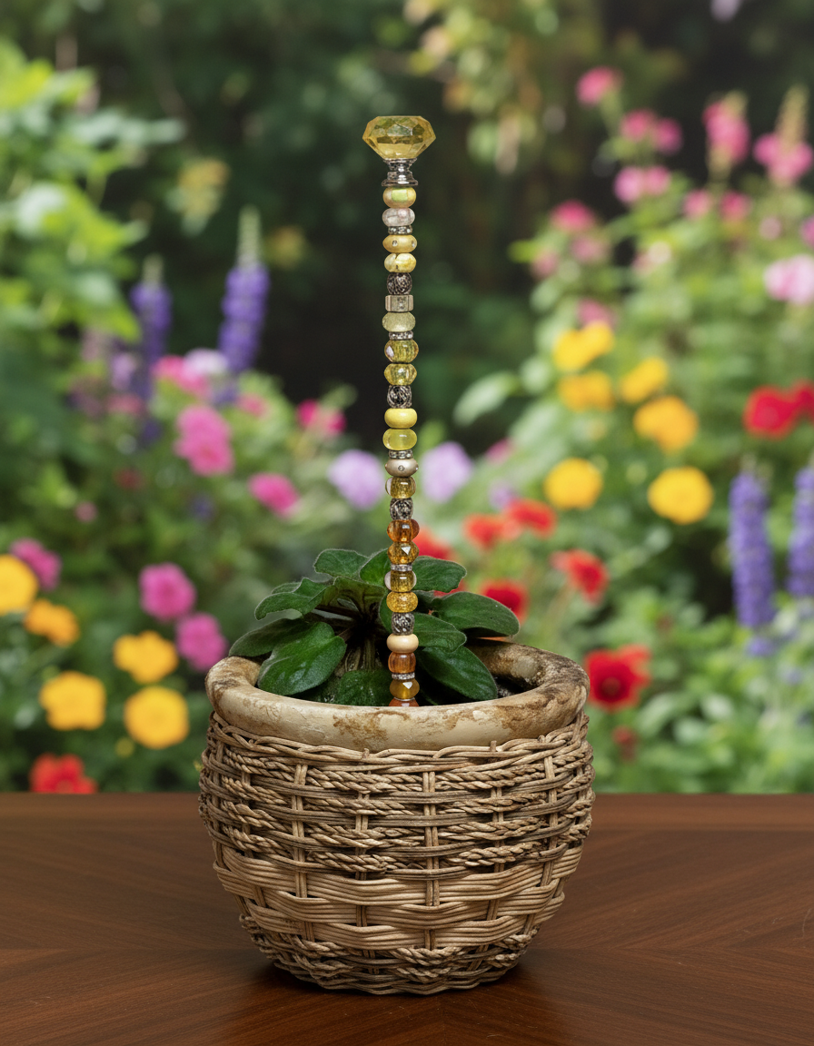 Fairy Wand Garden Stake in Yellow and Orange