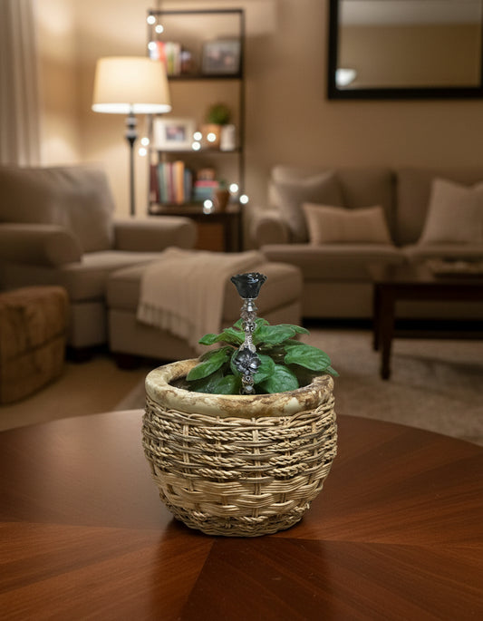 Fairy Wand Garden Stake in Black and Gray