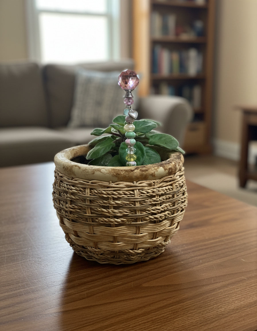 Fairy Wand Garden Stake in Pink, Yellow and Green