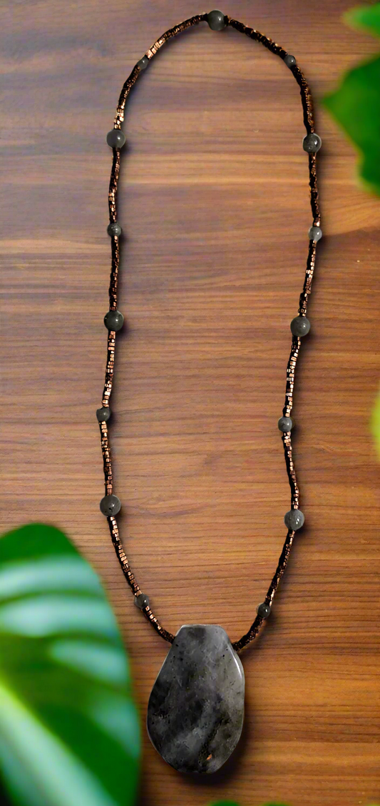 Labradorite and Copper Necklace