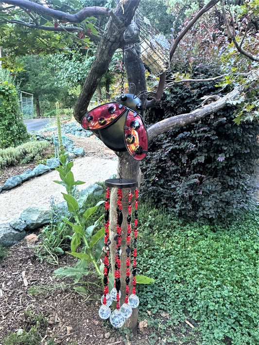 Ladybug Suncatcher Mobile