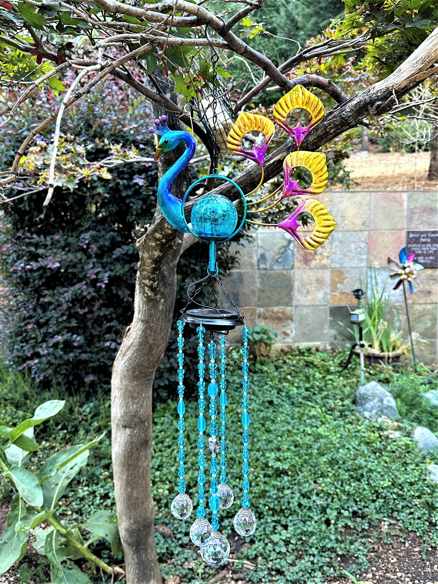 Peacock Suncatcher Mobile