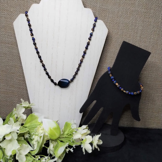 Imperial jasper Necklace and Bracelet Set