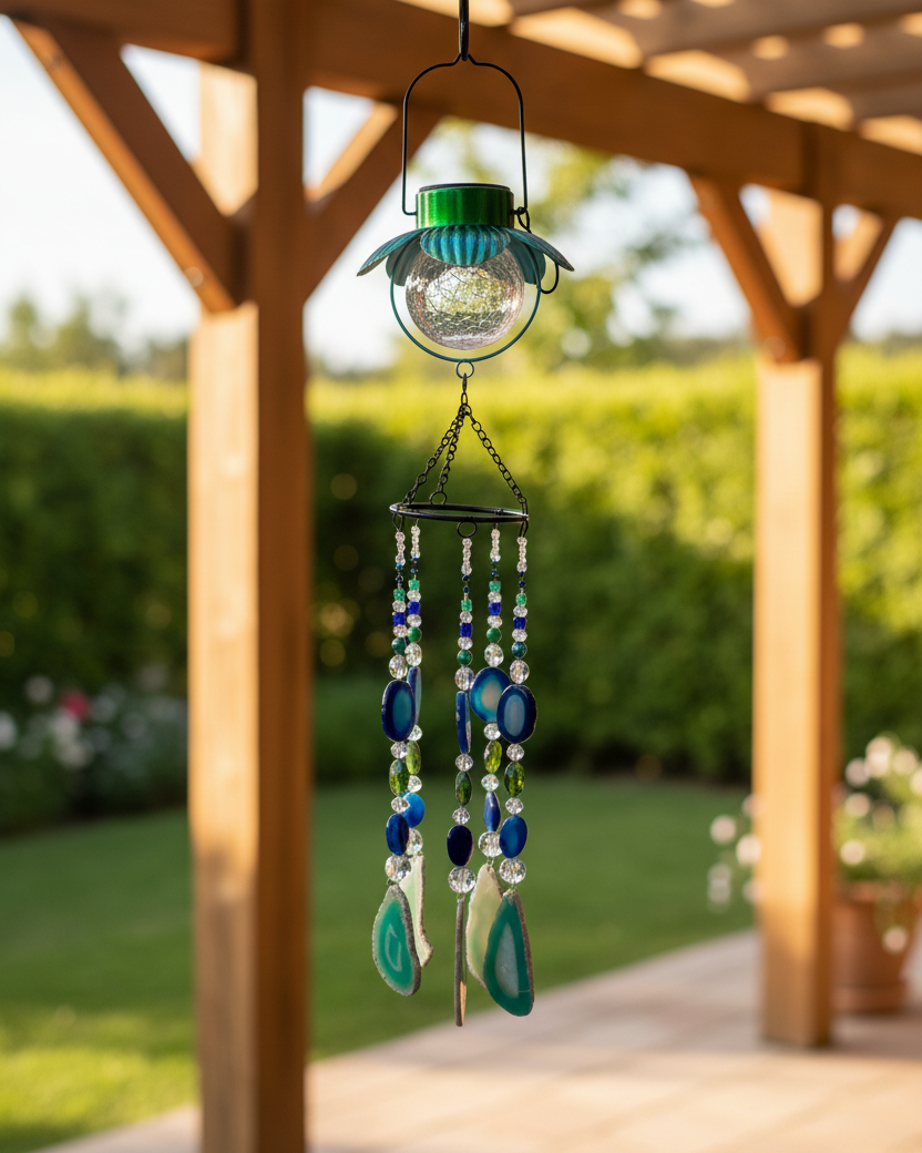 Solar Flower Suncatcher Mobile
