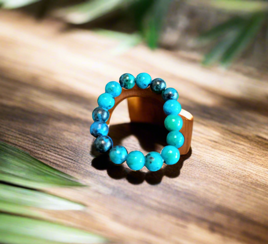 Aqua Imperial Jasper Stone Ring