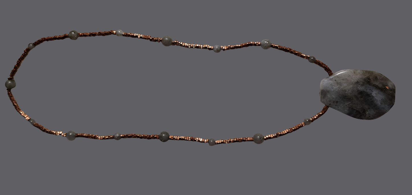 Labradorite and Copper Necklace
