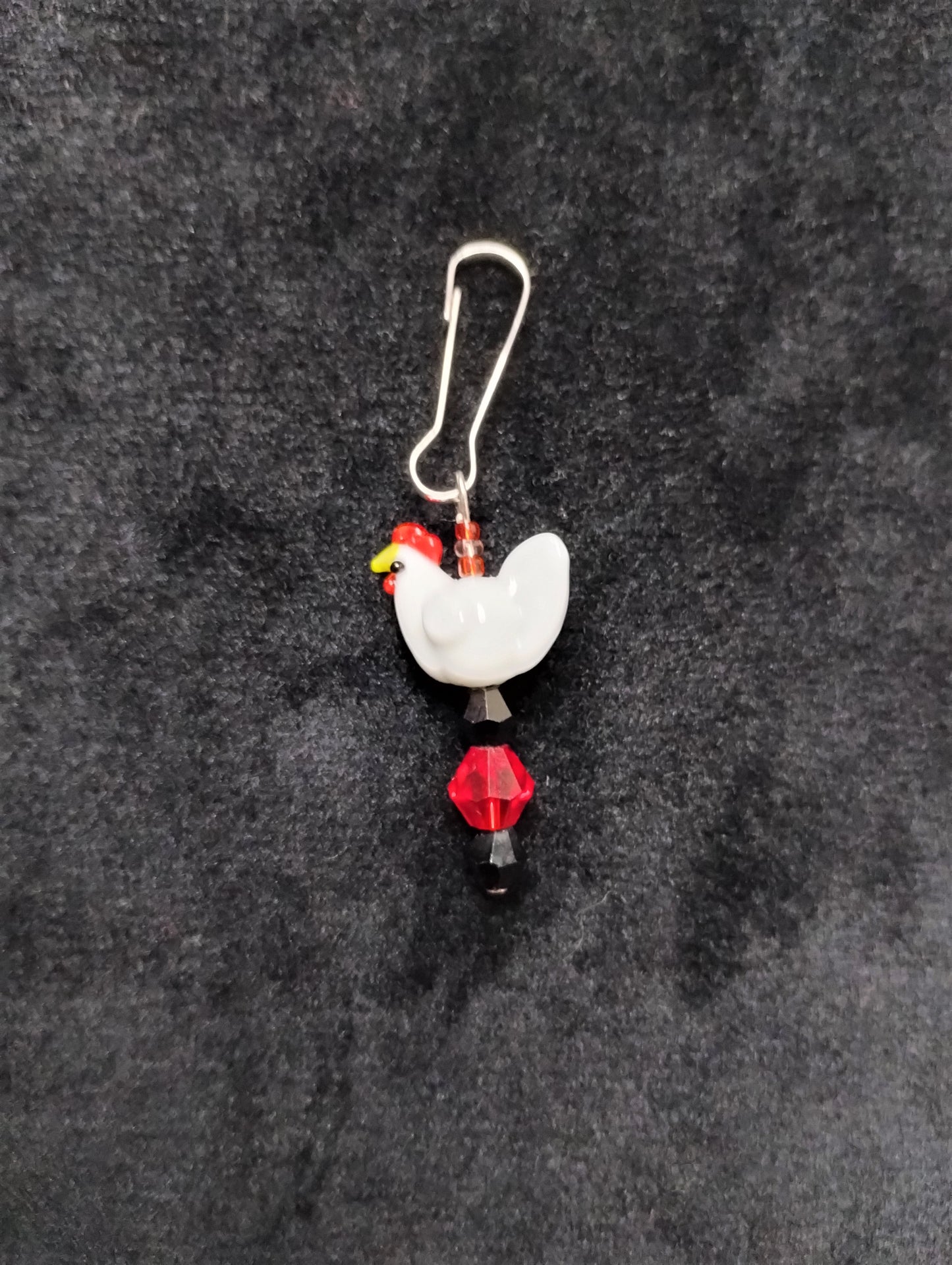 Purse/Backpack Charm With Chicken Charm