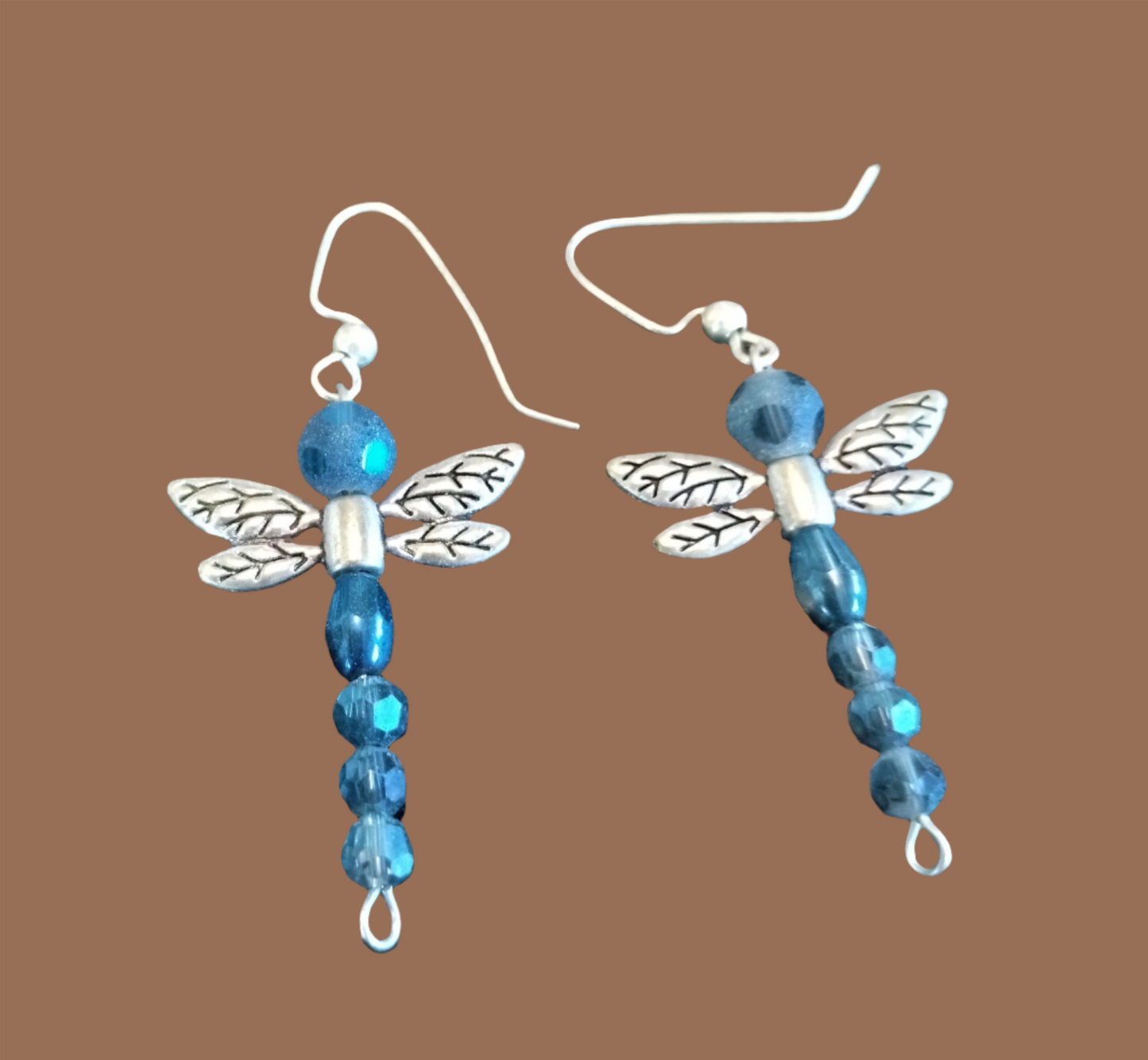 Blue Dragonfly Earrings