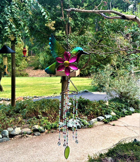 Metal Bird Suncatcher Mobile