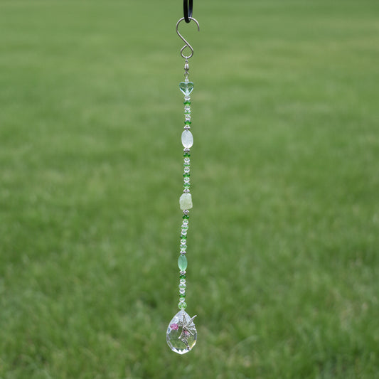 Fairy Suncatcher Accented with Fluorite and Agate Stones 🧚