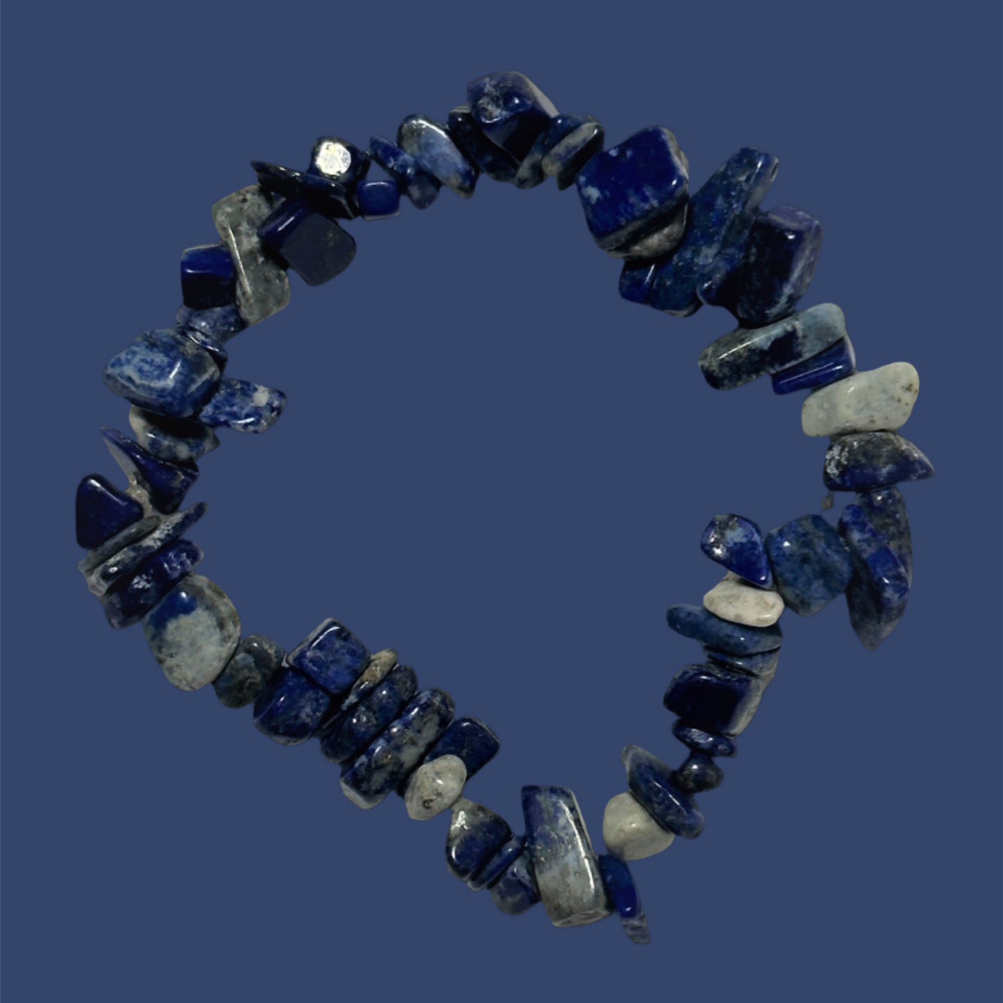 Blue Lapis Chip Bracelet