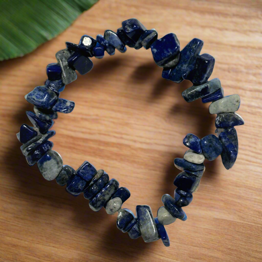 Blue Lapis Chip Bracelet
