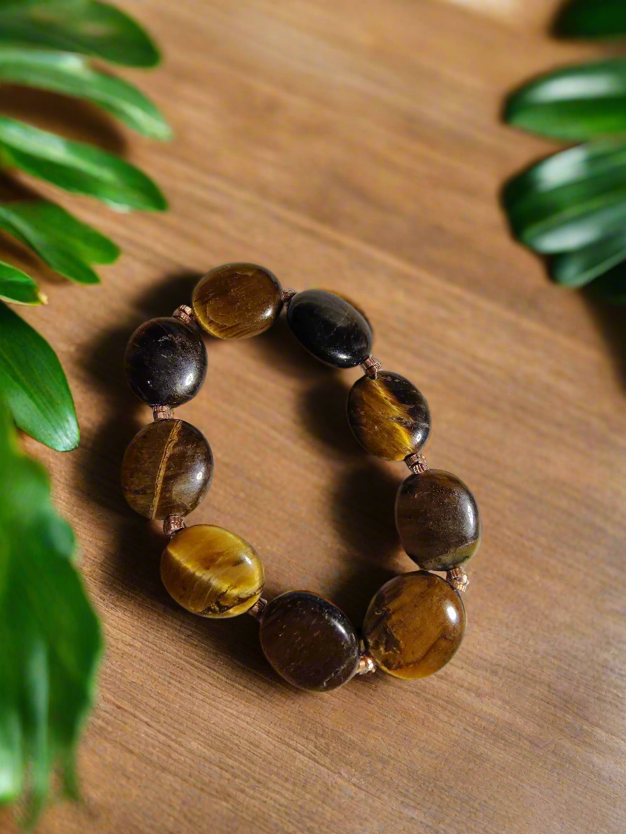 Tiger's Eye and Copper Bracelet