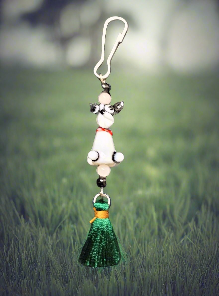 Purse/Backpack Charm With Dog  Charm