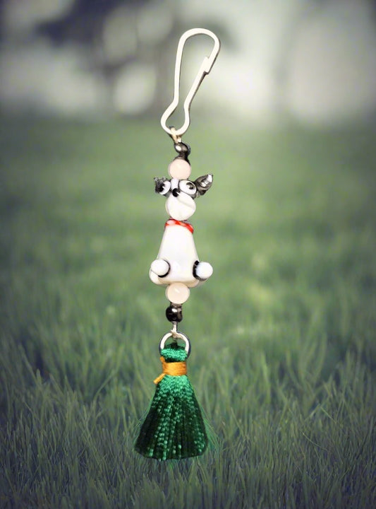 Purse/Backpack Charm With Dog  Charm