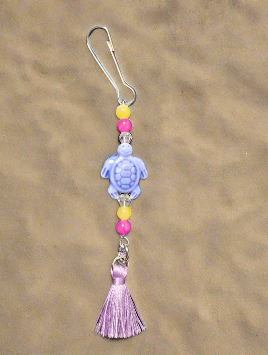 Purse/Backpack Charm With Turtle Charm
