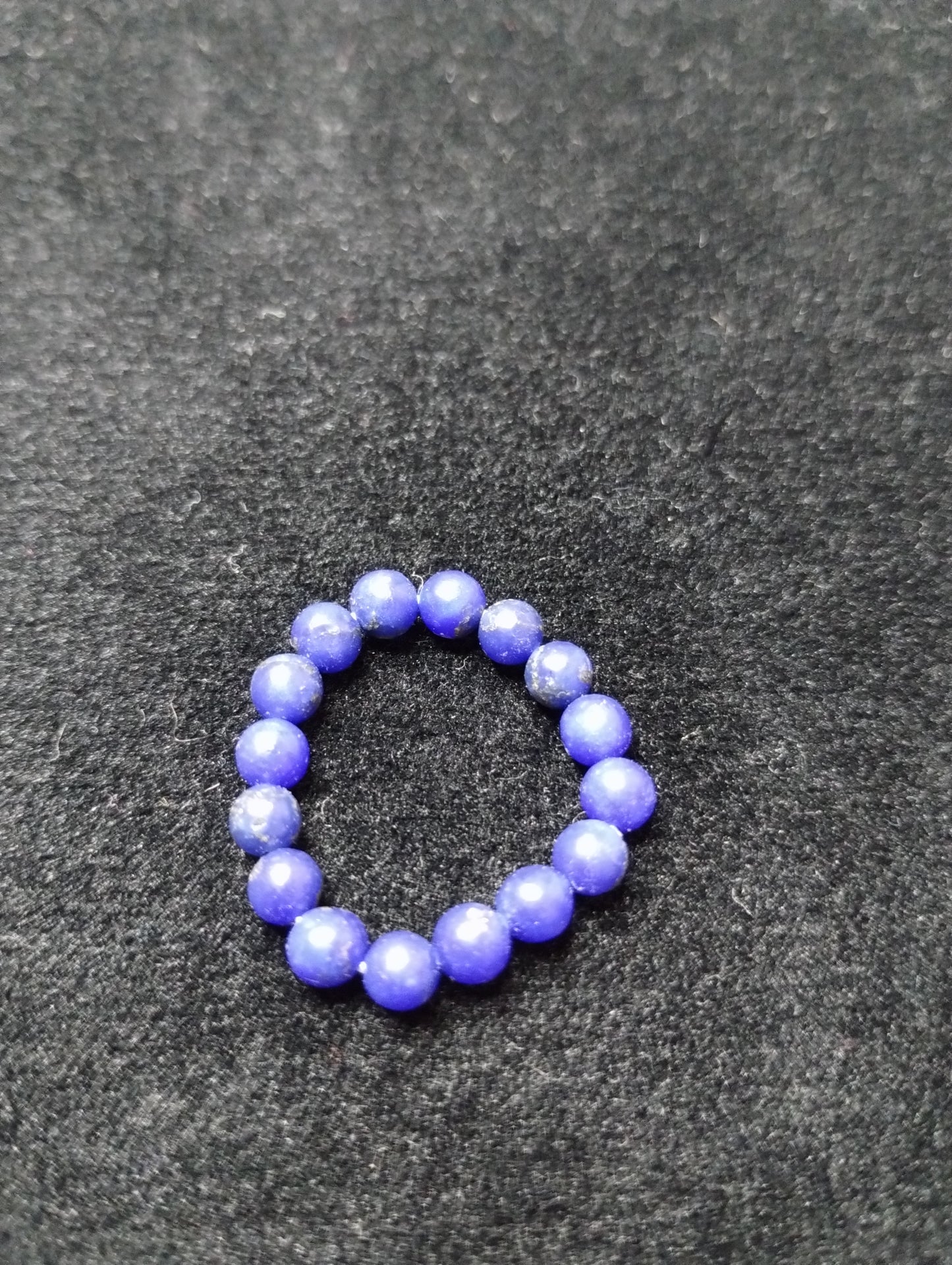 Reconstituted Blue Lapis Stretch Ring